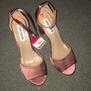 Mauve Chunky Heel